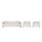 Manhattan Comfort 3-Piece Modern Sylvia Tweed Sofa, Accent Pillows and 2 Accent Chairs in Angora 3-SFAC1770-AN - alternate 8